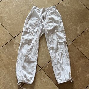 White Cargo Pants for Women